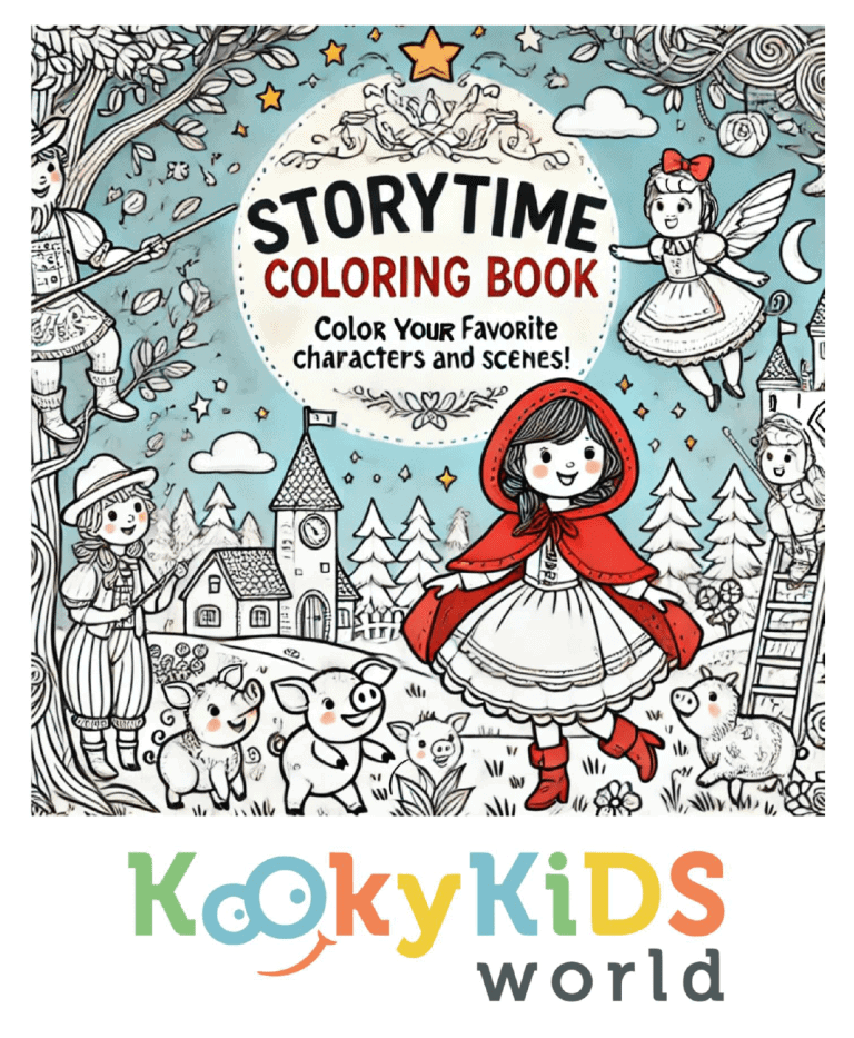 Little Red Riding Hood Fairytale coloring book