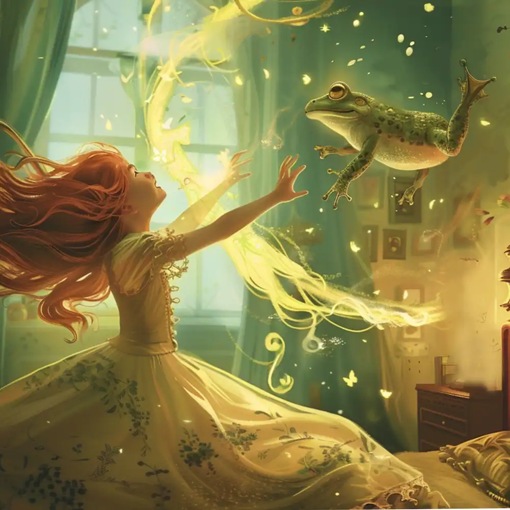 Magical moment as frog transforms mid-air