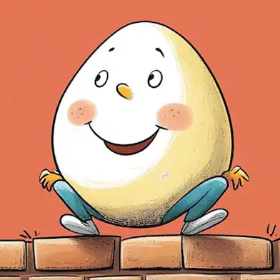 Humpty Dumpty Book Cover – Classic Nursery Rhyme