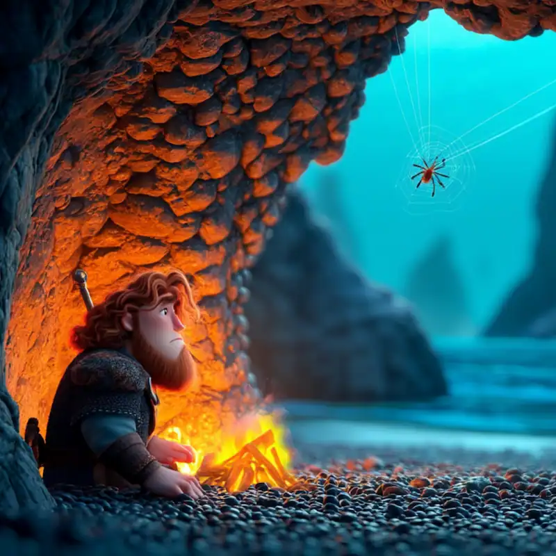 Robert Bruce and the Spider Robert Bruce and the Spider: The Promise in the Dark