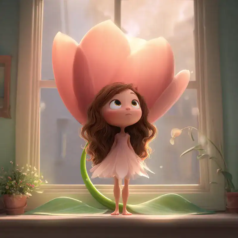 Thumbelina on windowsill