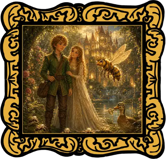 Read-aloud audio cover for The Queen Bee by the Brothers Grimm