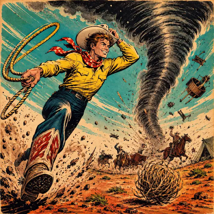 Pecos Bill and the Tornado story image