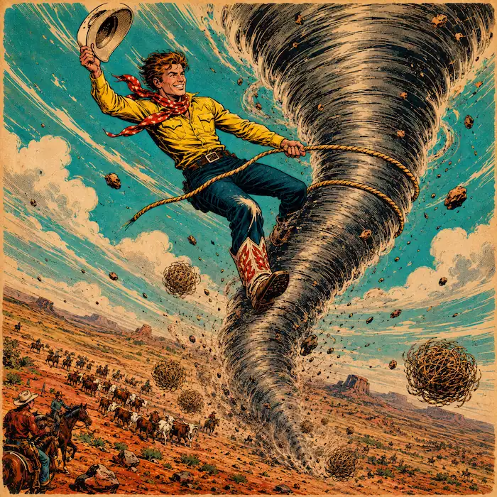 Pecos Bill and the Tornado story image