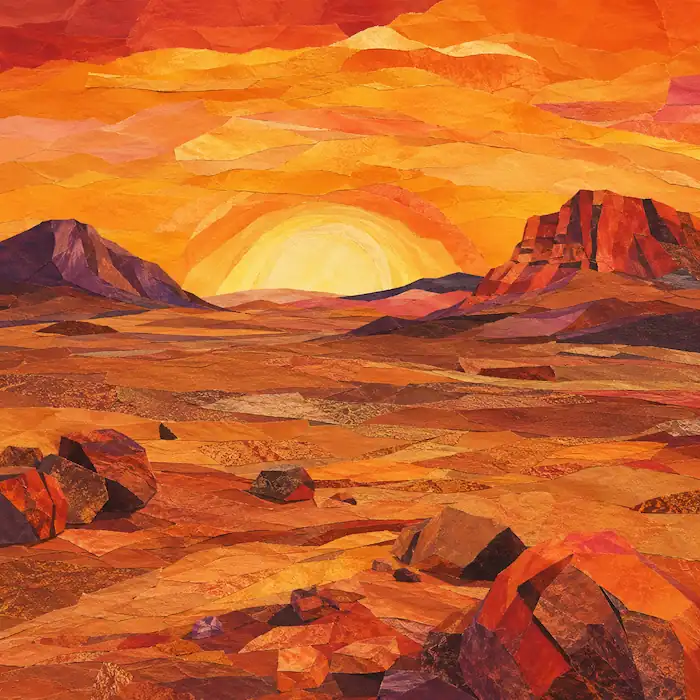 The sleeping land before rivers, waterholes, trees and birds in The Rainbow Serpent story