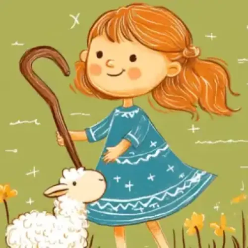 Classic nursery rhyme cover illustration