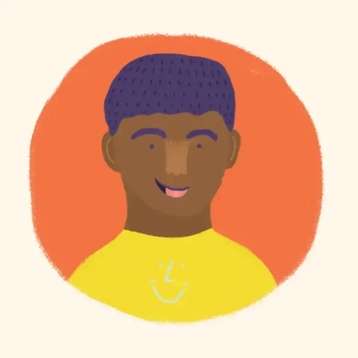 Grumpy Cloud Fafa laughed with joy and a happy little smile appeared.