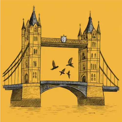 Book cover for “London Bridge is Falling Down” with child-friendly artwork